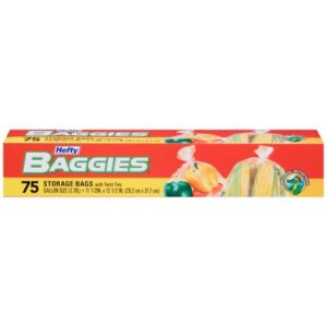 HEFTY BAGGIES STORAGE 9/75 GAL