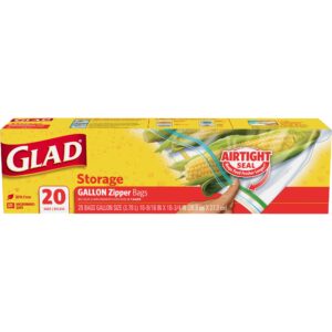 GLAD ZIPPER STORAGE 12/20 GAL