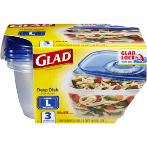 GLADWARE DEEP DISH 6/3 CT-64 OZ