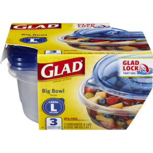 GLADWARE BOWL BIG 6/3 CT -48 OZ