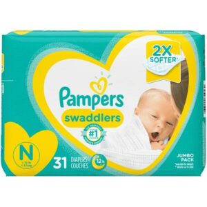 PAMPERS SWADDLER JUMBO NB 4/31