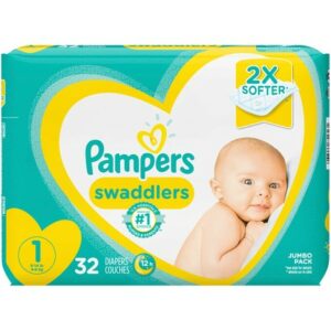 PAMPERS SWADDLER JUMBO #1 4/32