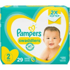 PAMPERS SWADDLER JUMBO #2 4/29