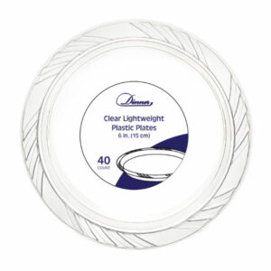 PLATE-CLEAR 6 IN. 12/40 DINNER
