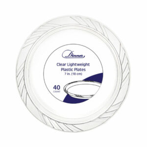 PLATE-CLEAR 7 IN. 12/40 DINNER
