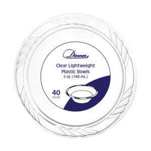 PLATE-CLEAR 5 OZ 12/40 DINNER