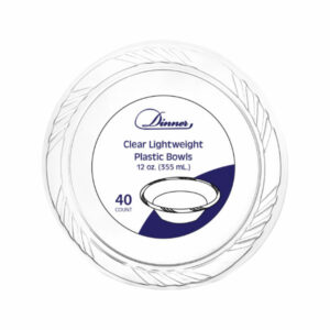 PLATE-CLEAR 12 OZ 12/40 DINNER
