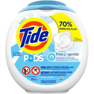 TIDE PODS 4/72 FREE & GENTLE