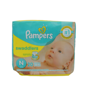PAMPERS SWADDLER #NB 12/20-X